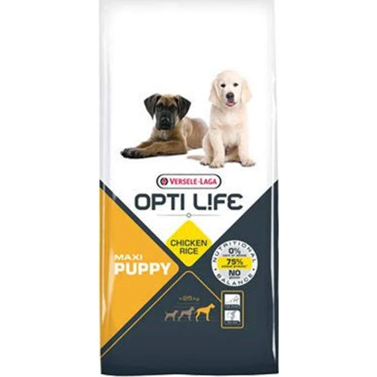 Versele-Laga Opti Life Puppy Maxi, Trockenfutter für Welpen großer Rassen, hypoallergen, 12,5kg – Bild 4