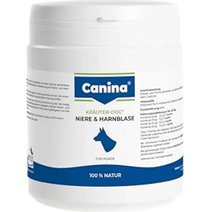 Canina KRÄUTER-DOC Niere & Harnblase, 300g Hundefutter mit natürlichen Kräutern zur Unterstützung der Nieren- und Harnblasenfunktion