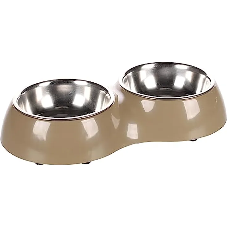 Flamingo F Divar-Teller, doppelt, Grau, Taupe, S, 11 cm, 2 x 230 ml