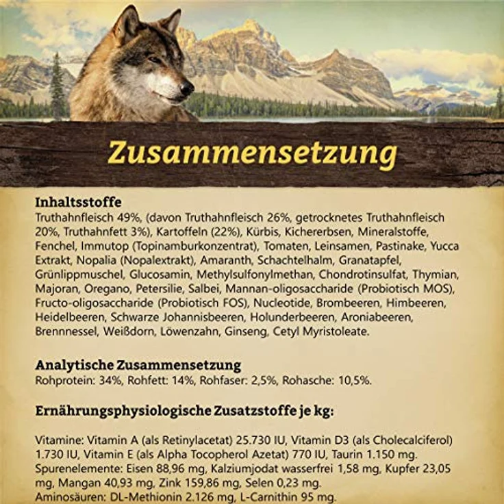 Wolfsblut Black Bird Puppy Large, Trockenfutter für große Rassen mit Truthahn und Kartoffeln, 2 kg – Bild 2
