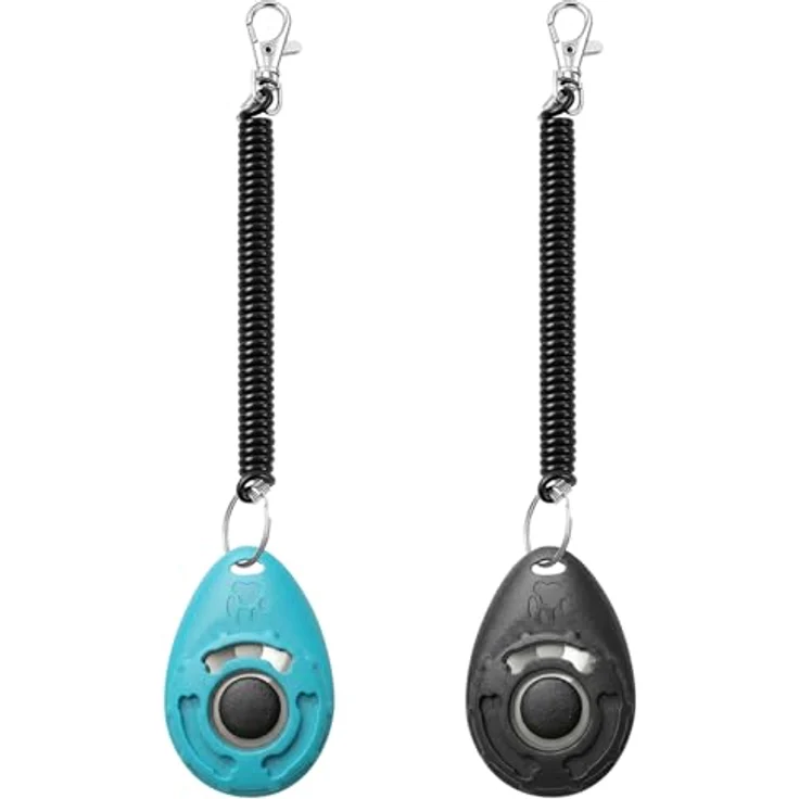 HoAoOo Pet Training Clicker mit Handschlaufe, Hundeklicker in Schwarz und Blau – Bild 2
