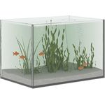 vidaXL Aquarium mit Speicher, 30 x 20 x 20 cm, modernes rechteckiges Design aus transparentem Glas, pflegeleicht und stoßfest
