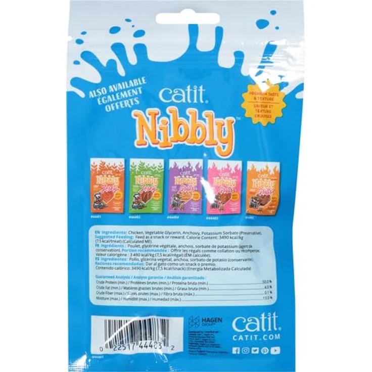 Catit Nibbly Wraps, Fisch mit Hühnerbrustfilet umwickelt, kalorienarm und getreidefrei, 30g (1er Pack) – Bild 3