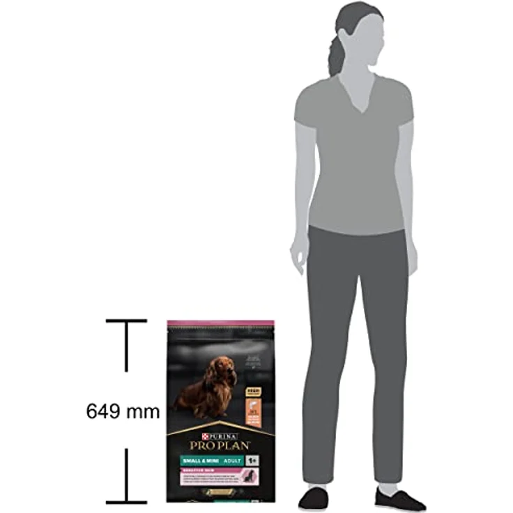 PURINA PRO PLAN Sensitive Skin, Trockenfutter für kleine Hunde mit Lachs, fördert gesunde Haut und glänzendes Fell, 7 kg Beutel – Bild 3