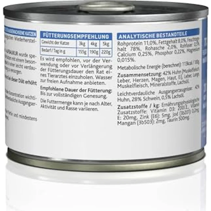 KATTOVIT Recovery Nassfutter für Katzen, glutenfreies Diätfutter mit Huhn für Katzen mit Untergewicht und Rekonvaleszenz, 12 x 185 g – Bild 5