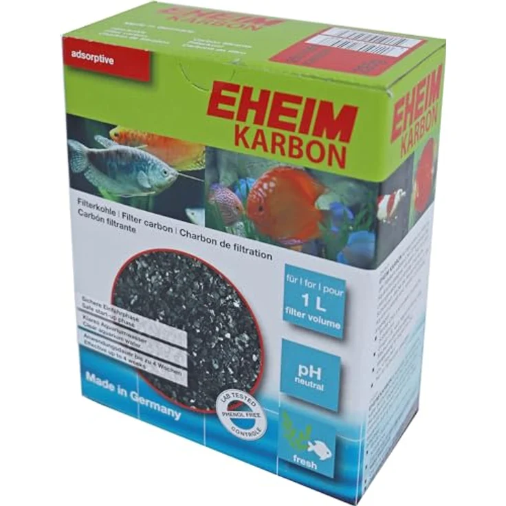 EHEIM Filterkohle Karbon 225 g, für klares Süßwasser, bindet Chlor und chemische Substanzen, geeignet für Neueinrichtung und begrenzte Verwendung – Bild 2