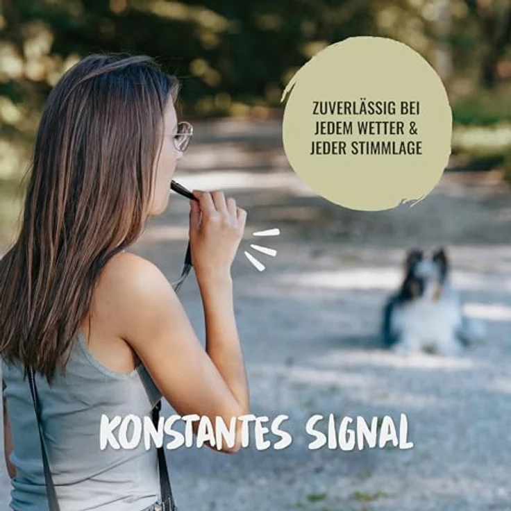 Rudelkönig Hundepfeife für Rückruf, professionelle Trainingspfeife mit genormter Frequenz und Pfeifenband, BPA-frei – Bild 4