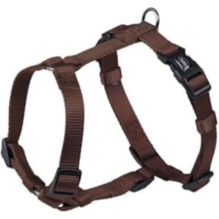 Nobby Geschirr Classic, brown, verstellbarer Kragen, Brustumfang 20-35 cm, 10 mm Nylon – Bild 1