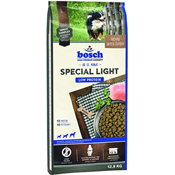 Bosch Special Light, Hundefutter 12,5 kg mit niedrigem Eiweißgehalt und weizenfrei, zur Stoffwechselentlastung – Bild 1