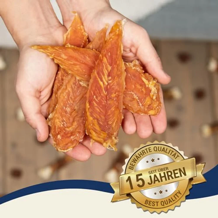 Lyra Pet® Hühnerbrust Soft 1 kg, proteinreicher Kausnack für Hunde, fettarm und gut verträglich, idealer Belohnungs- und Trainingssnack im wiederverschließbaren Beutel – Bild 4