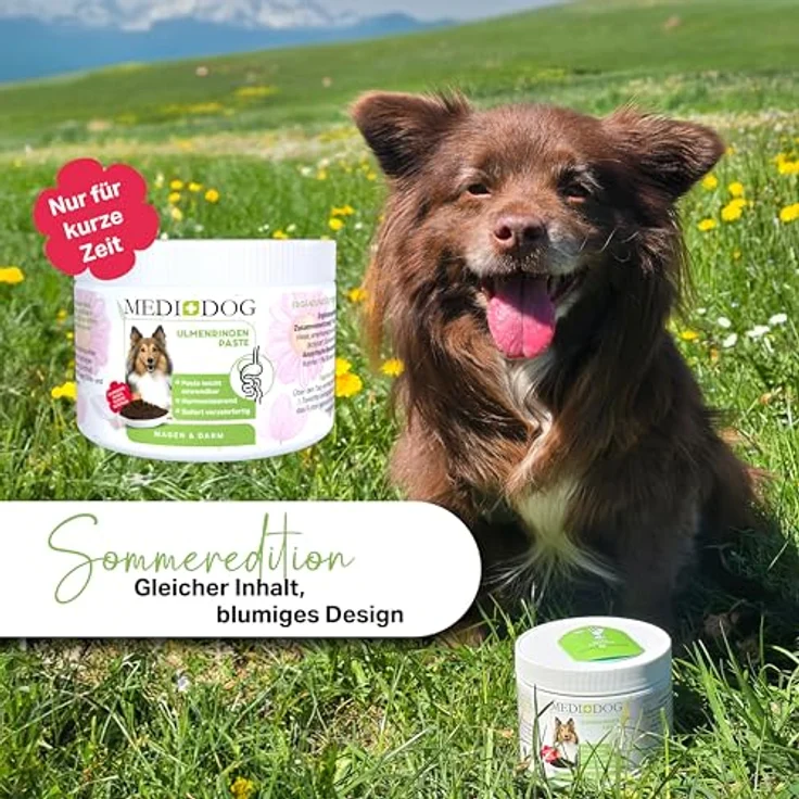 MEDIDOG 500g Premium Ulmenrinden-Paste für Hunde, ohne Zusatzstoffe, unterstützt gesunde Verdauung und normale Kotkonsistenz – Bild 2