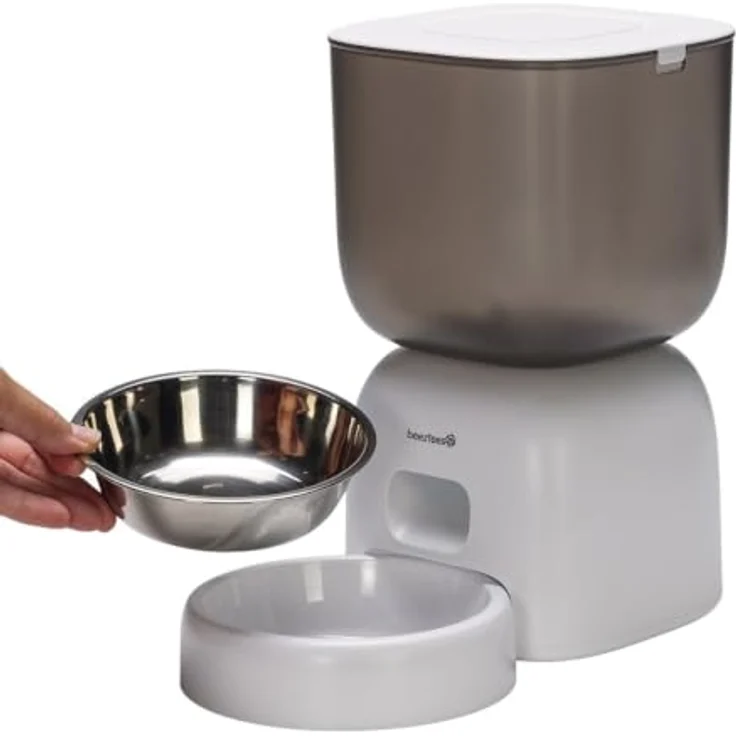 Beeztees Smart Feeder Chris, Futternapf für Katzen und kleine Hunde, 3 l, mit App-Steuerung und Edelstahlnapf – Bild 4