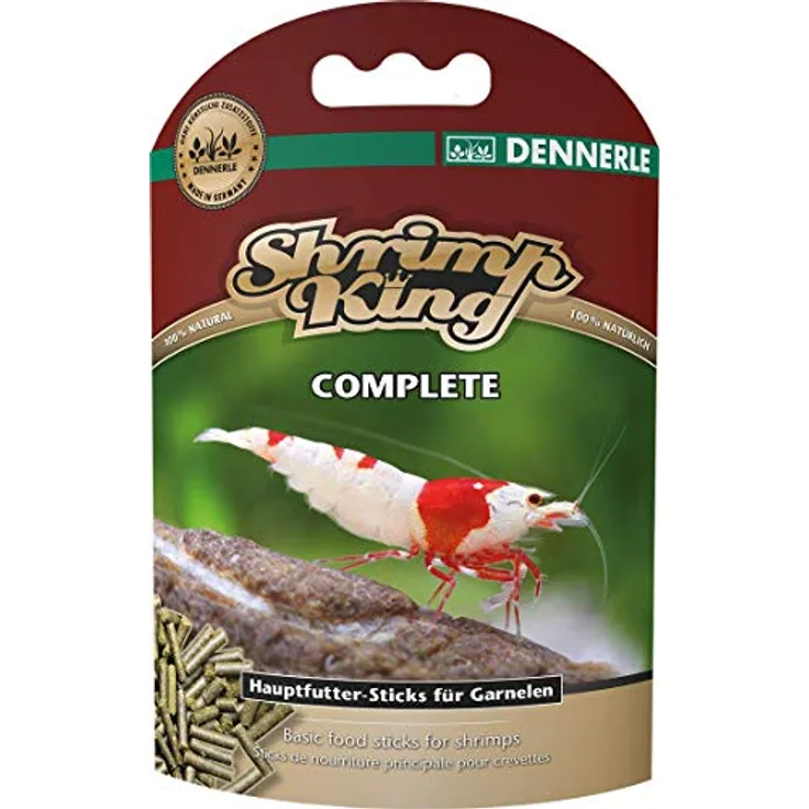 Dennerle Shrimp King Complete 45 g, Garnelenfutter für gesundes Wachstum, Farbenpracht und Vermehrungsfreude