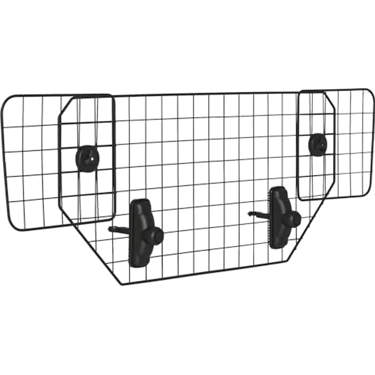PawHut Hundegitter Auto Universal, Autoschutzgitter für Hunde mit stufenlos verstellbarer Breite 90-120 cm, Trenngitter aus pulverbeschichtetem Metall – Bild 1