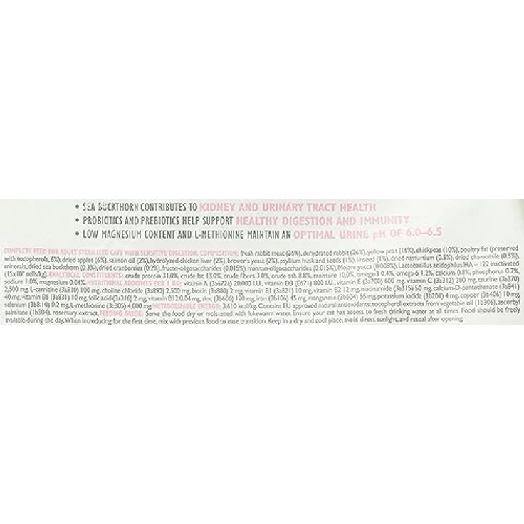 Brit Care Sensitive Trockenes Katzenfutter, Kaninchenfleisch, getreidefrei, für kastrierte Erwachsene, 2 kg – Bild 4