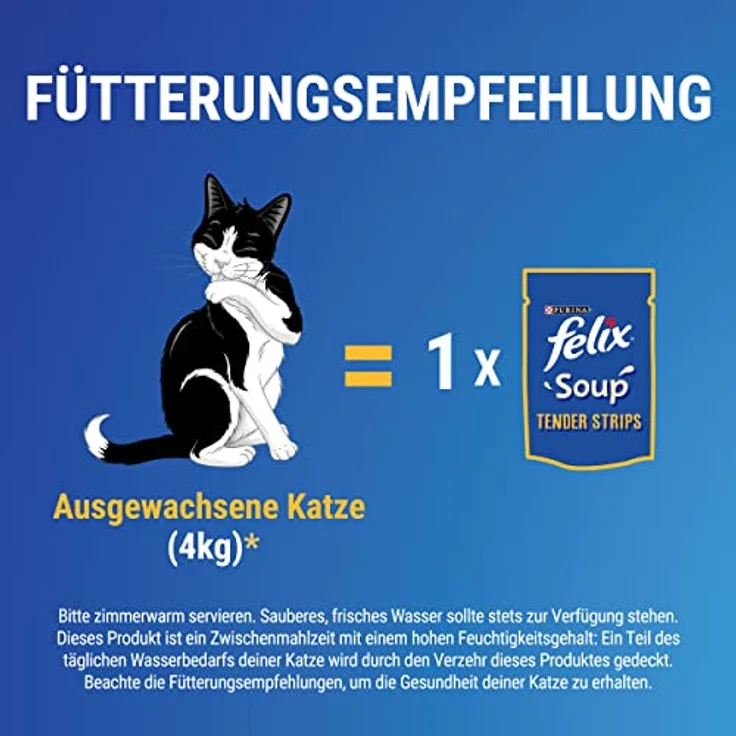 Felix Soup Tender Strips Suppe, 6x48g mit Rind, Huhn und Lamm, schmackhafte Brühe ohne künstliche Zusätze – Bild 7