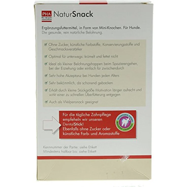 PHA NaturSnack für Hunde, Trockenfutter in Knochenform, ohne Zucker, 200 g – Bild 2