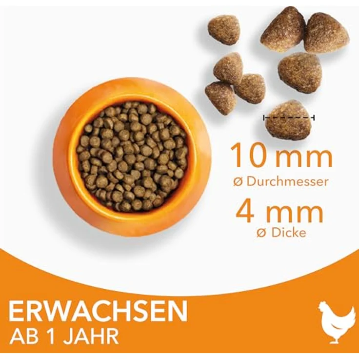 IAMS Trockenfutter für Katzen mit Huhn, 3 kg - Alleinfutter für Katzen 1-6 Jahre, reich an tierischen Proteinen, weizenfrei, unterstützt gesunde Haut und glänzendes Fell – Bild 3