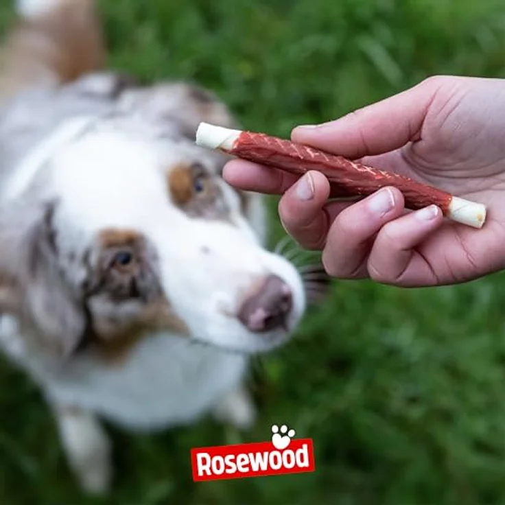 Rosewood Chewy Sticks Lachs Small – Kaustangen für Hunde mit Lachs, Rinderhautsnack, ohne Getreide, unterstützt die Zahnpflege, 72 g – Bild 5