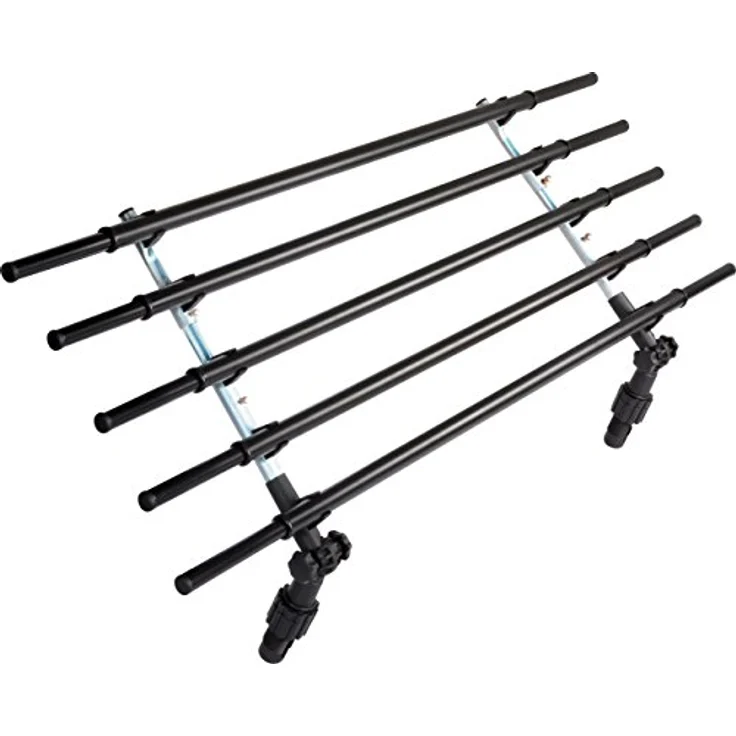 dobar® 62200 Walky Barrier Trenngitter, umklappbares Kofferraum Hundegitter aus Edelstahl, einstellbar 28-36 cm Höhe & 82-141 cm Breite, schwarz – Bild 1