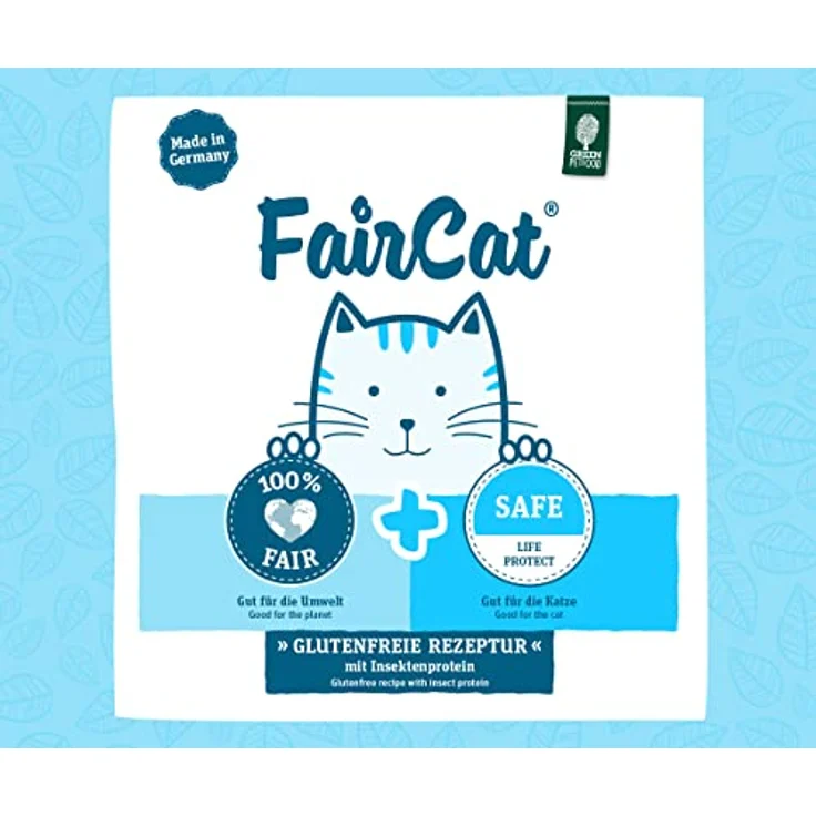 Green Petfood Faircat Safe, Premium Trockenfutter für ausgewachsene Katzen, 7,5 kg, Huhn & Insektenprotein, getreidefrei, mit Beeren & Früchten, Made in Germany – Bild 5
