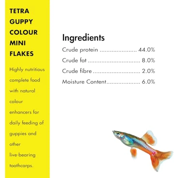 Tetra Guppy Colour, Fischfutter mit natürlichen Farbverstärkern für Guppies, 100 ml – Bild 4