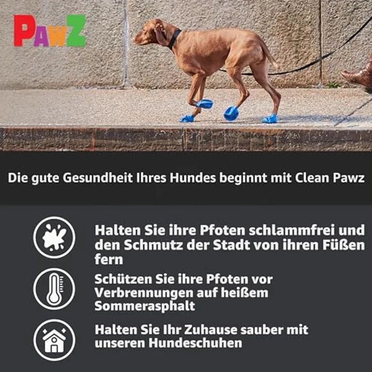 Pawz Hundeschuhe M, 7.6 cm, schwarz, 12 Stück, 100% Naturkautschuk, wasserdicht, wiederverwendbar – Bild 5