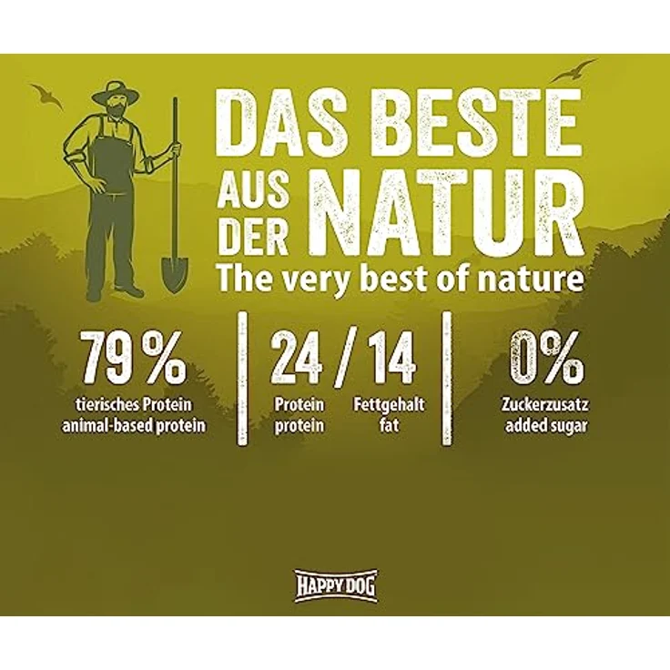 Happy Dog Premium NaturCroq Grainfree, 4 kg Trockenfutter für Hunde, getreidefrei, ohne Zuckerzusatz, mit heimischen Kräutern – Bild 2