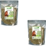 Stiefel Weißdorn, Doppelpack mit 2 x 500 g, Einzelfuttermittel zur Unterstützung von Herz und Kreislauf für Pferde, mit geschnittenen Blüten und Blättern, natürliche Zutaten