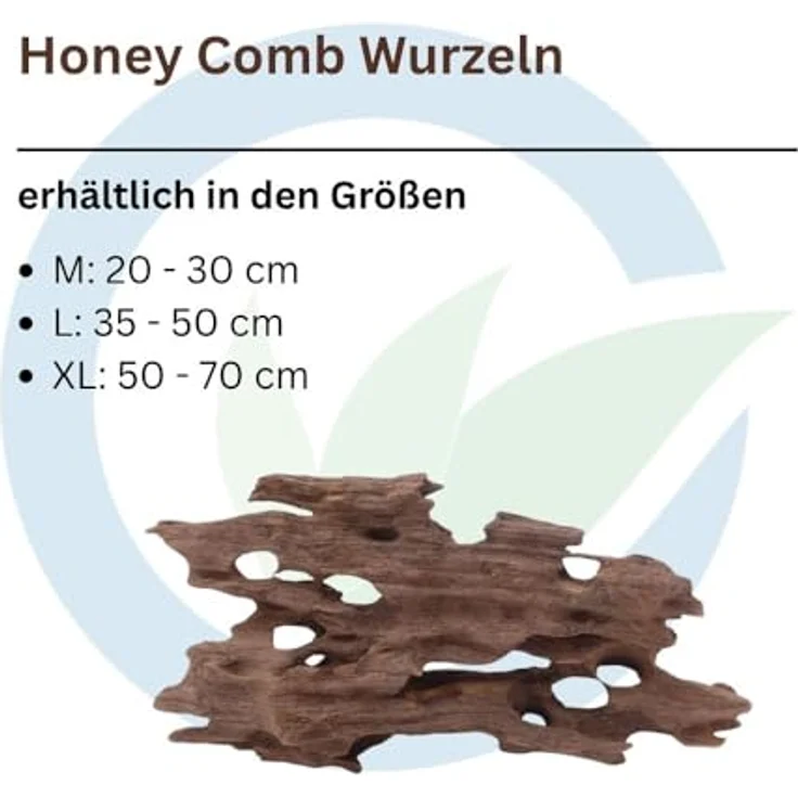Aquaone Honey Comb Wurzel M, 20-30 cm für Aquarien, natürliche Struktur und Versteckmöglichkeiten – Bild 2
