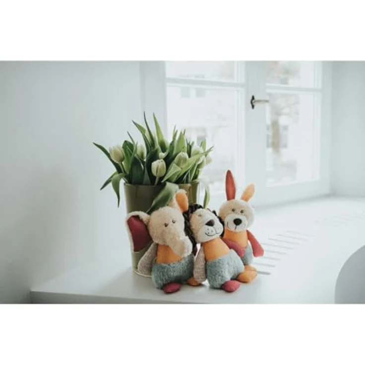 HUNTER MULI niedliches Hundespielzeug in Tier-Optik, zum Spielen und Kuscheln Farbe Elefant, Größe one-Size – Bild 4
