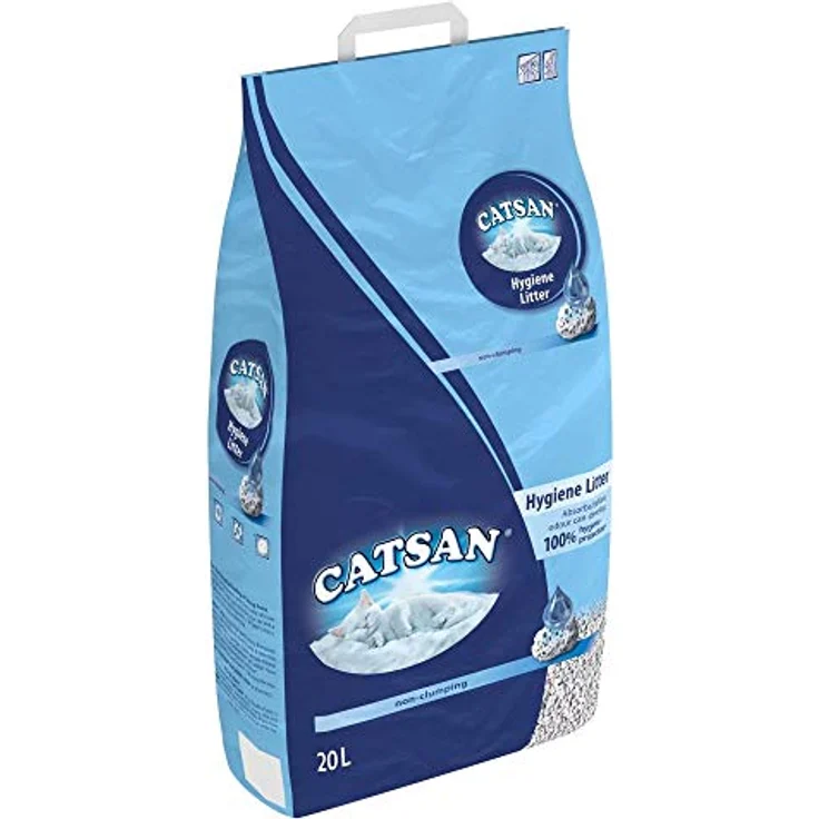 Catsan Hygiene-Katzenstreu, nicht klumpend, Geruchsabsorbierend und bakterienhemmend, 20 l – Bild 1