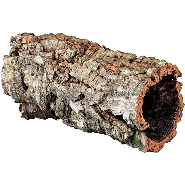 Trixie Korkrohr 76402, Terrarien-Dekoration aus 100% Naturmaterialien, Ø 19 cm, Länge 50 cm, geeignet für Reptilien, Kaninchen und Kleinnager