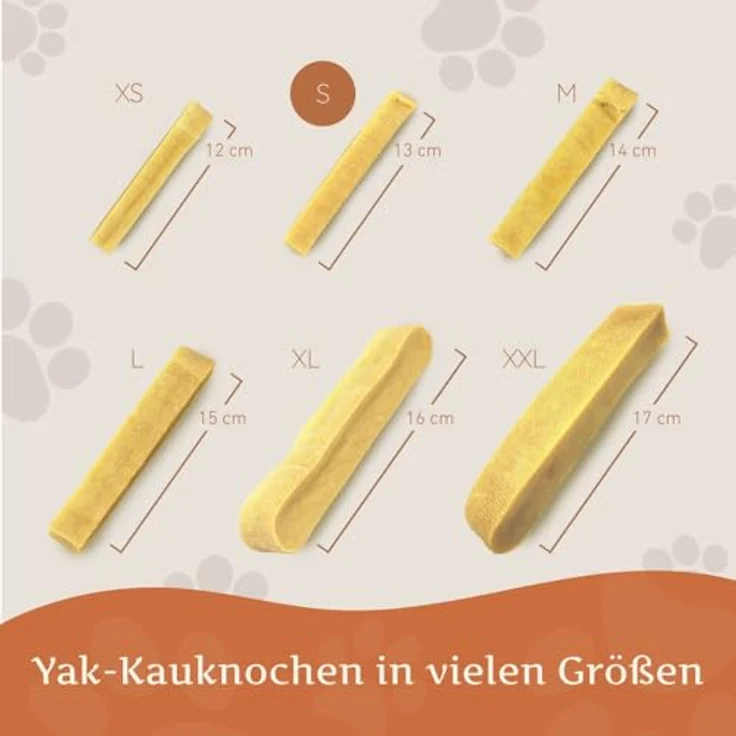 Wildfang® Yak-Kausnacks für Hunde, S (ca. 40 g) – Natürliche Himalaya Yak-Käse Hundekaustangen, Ideal für Zahnpflege und als langlebiges Welpen-Spielzeug, 3er-Pack – Bild 3