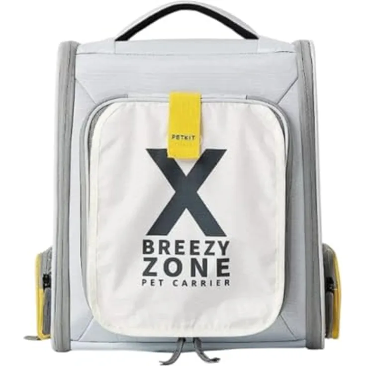 PETKIT Breezy xZone Pet Carrier, Faltbare Transportbox für kleinere Hunde und Katzen bis 6 kg, grau