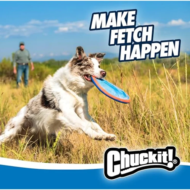 Chuckit! CH221301 Paraflight Large, Hundespielzeug Frisbee mit robustem Nylon, 24,5 cm, unsinkbar und gut sichtbar in Signalfarben – Bild 4