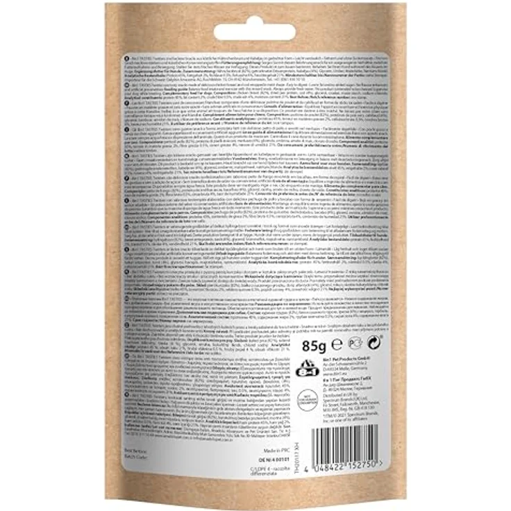 8in1 Tasties Twisters Snack-Stangen, glutenfreie Hunde-Leckerlis mit Kabeljau & Hähnchenbrust, 85 g – Bild 2