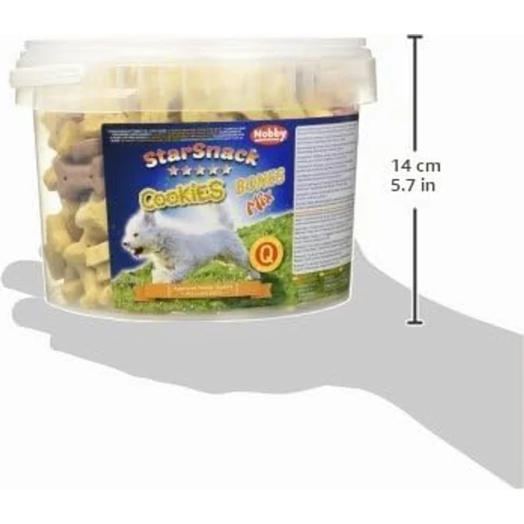 Nobby 69921 StarSnack Cookies Bones Mix, 1,3 kg Eimer für Hunde, frische Leckerbissen als Snack oder Belohnung – Bild 4