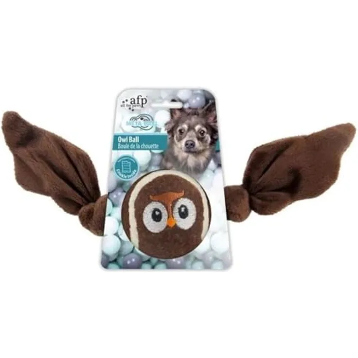 ALL FOR PAWS Meta Ball Eule Ball, Hundespielzeug aus strapazierfähigem Material, interaktiv