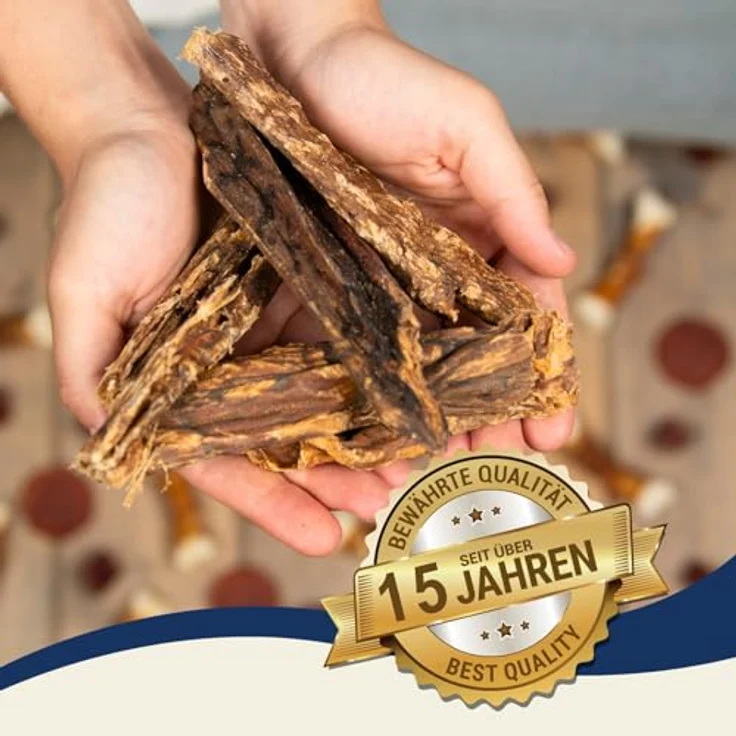 Lyra Pet® 5 kg Rinderlunge, getrockneter fettarmer Hundefutter Kausnack, proteinreiche Belohnung – Bild 4