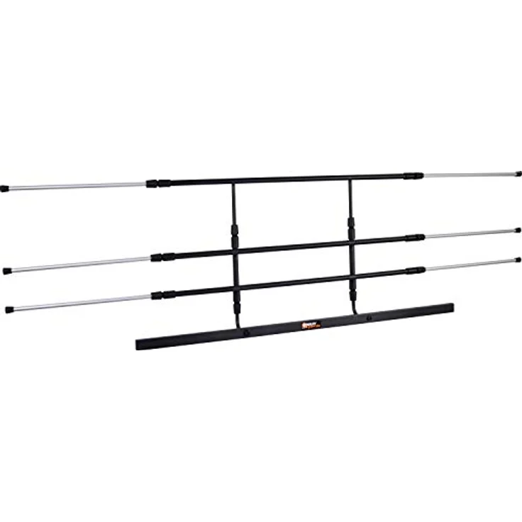 dobar® 62201 Walky Guard Plus, Kofferraum Hundegitter mit stabilem Edelstahl, höhen- und breitenverstellbar (29-45 cm x 85-152 cm), Schwarz – Bild 3