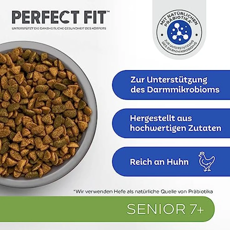 Perfect Fit Katze Senior 7+ Huhn, Trockenfutter für ältere Katzen, 7kg – Bild 6