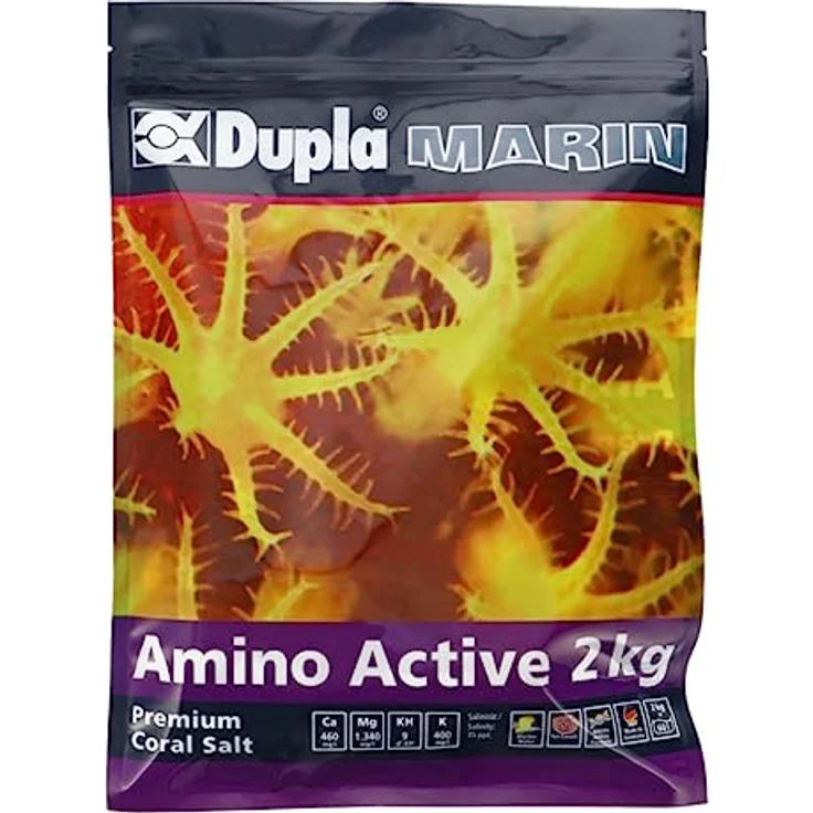 Dupla Marin Premium Coral Salt Amino Active, 2 kg Beutel, Premium Meersalz für beschleunigtes Korallenwachstum bei SPS/LPS Korallen, hervorragende Löslichkeit – Bild 1