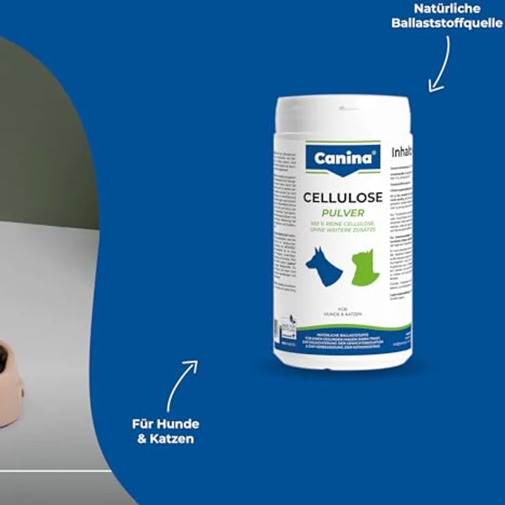 Canina Cellulose Pulver 400g, natürlicher Ballaststoff für gesunden Magen-Darm-Trakt und Gewichtsreduktion – Bild 6