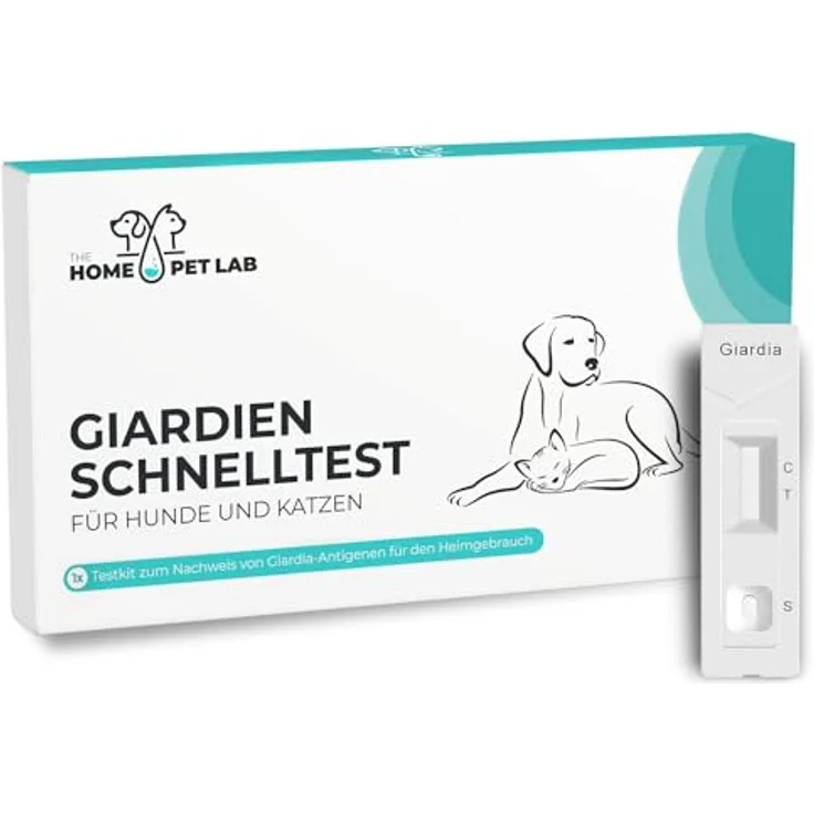 The Home Pet Lab Giardien Schnelltest für Hunde & Katzen, Laborgeprüft, einfache Anwendung, Ergebnis in 5 Minuten – Bild 1