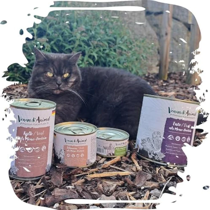 Venandi Premium Nassfutter für Katzen - Monoprotein Schwein, getreidefrei, 6 x 400g (6er Pack) mit hohem Fleischanteil – Bild 4