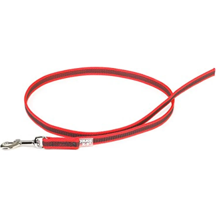 JULIUS K-9 IDC Color & Gray gumierte Leine, 14 mm x 1 m, rot-grau, stark und widerstandsfähig, ideal für Sport und Training – Bild 1