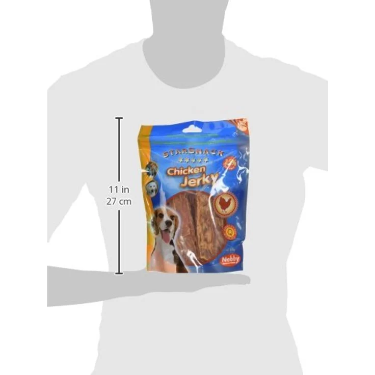 Nobby STARSNACK Chicken Jerky 375 g, Hundesnack mit 89,2 % Hähnchen und nur 2,5 % Fettgehalt zur Belohnung – Bild 4
