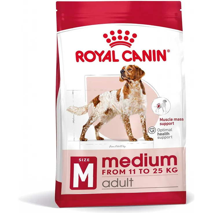 Royal Canin Size Health Nutrition Medium Adult, Hunde-Trockenfutter für mittelgroße Hunde (11-25 kg), 4kg