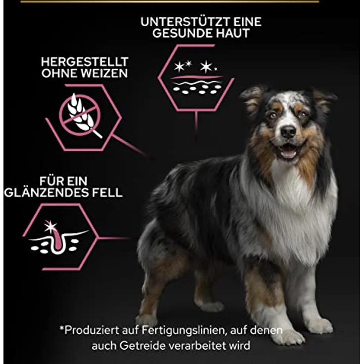 PURINA PRO PLAN Medium Adult Sensitive Skin, Trockenfutter für mittelgroße Hunde mit Lachs, 3 kg – Bild 3